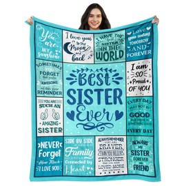 Sisters Gifts from Sister, Sister Birthday Gifts, Big Sister Gifts for Girls, Gifts for Sister from Sisters Adult, Birthday Gifts for Sister, Sister Christmas Birthday Gifts, Sister Blanket 50"X60"