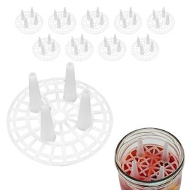 mikken 10 Plastic Fermenting Grids Diameter 70 mm for Jars with TO 82 Lids – Fermenting without Weights, the Alternative to Fermenting Weight