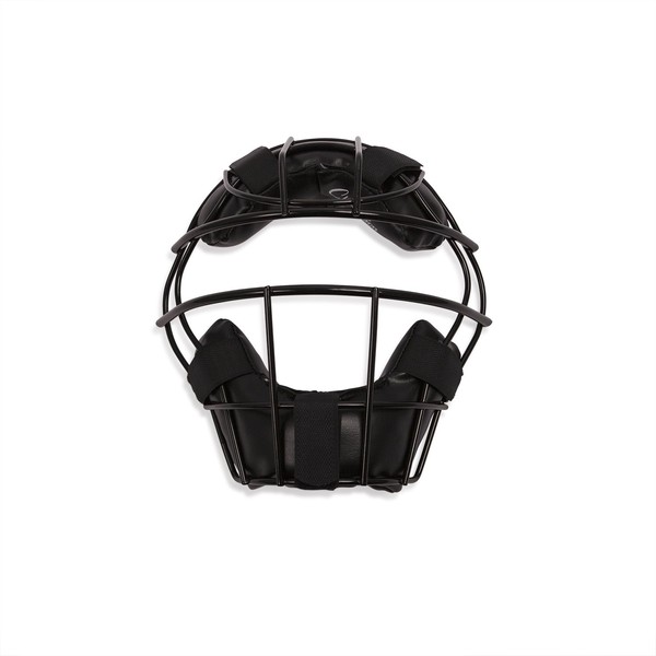 Champion Sports Heavy-Duty Youth Catcher's Mask - Lightweight - 18 oz - Hollow Wire Frame - Leather Pads - Adjustable Harness Catcher's Mask - Ideal for Young Catchers,Black