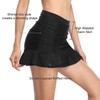 Hilor Women's Skirted Bikini Bottom High Waisted Shirred Swim Bottom