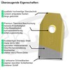 DONILU 15 x Robotic Lawnmower Blade Blades - Titanium Coating
