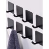 EDMILE Adhesive Towel Hooks for Bathrooms, 8 Piece Towel Hooks