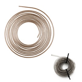 4LIFETIMELINES 1/4" x 25 ft Copper Nickel Brake Line Replacement Kit, Includes 16 ft Stainless Steel Gravel and Rock Guard for Protection Against Damage and Debris