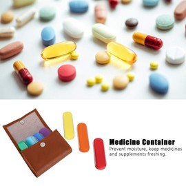 QANYEGN Colorful Pill Container Organizer, Weekly Pill Organizer, Weekly Travel Pill Boxes for Home, Travel Use