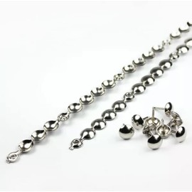 Upholstery Chrome Pin Strip, Decorative,Nails, Pin, Stud, Fixings, Silver with Nails, 5 Meters