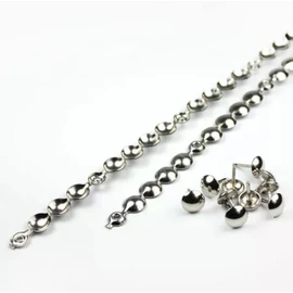Upholstery Chrome Pin Strip, Decorative,Nails, Pin, Stud, Fixings, Silver with Nails, 5 Meters