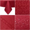 Eugad e771 Ornamental Damask Tablecloth - Silky Gloss Curly /