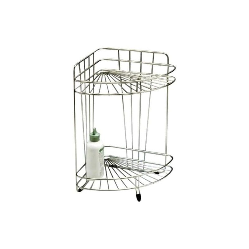 Ohki Large Wood Workshop Stainless Steel Triangular Corner 2-Tier 6257r