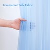 10x10 Blue Tulle Backdrop Curtains for Parties, Sheer Backdrop Curtain