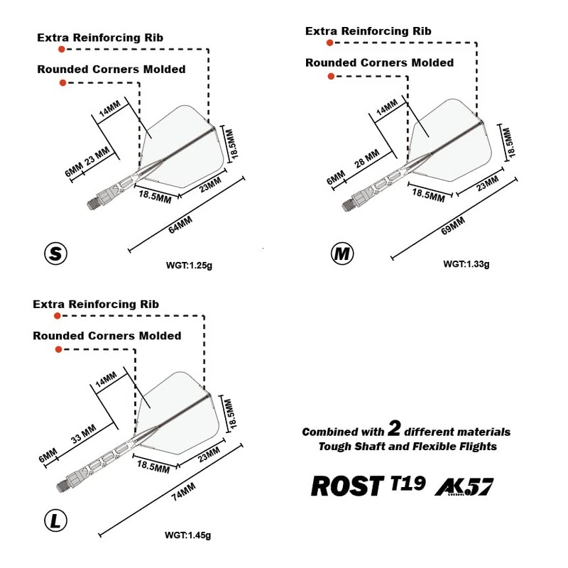 CUESOUL ROST T19 Shaft Integrated Flight Big Wing Shape -