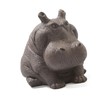 Hippo Figurine Purple Clay Ceramic Tea Pet Sculpture Hippo Statue