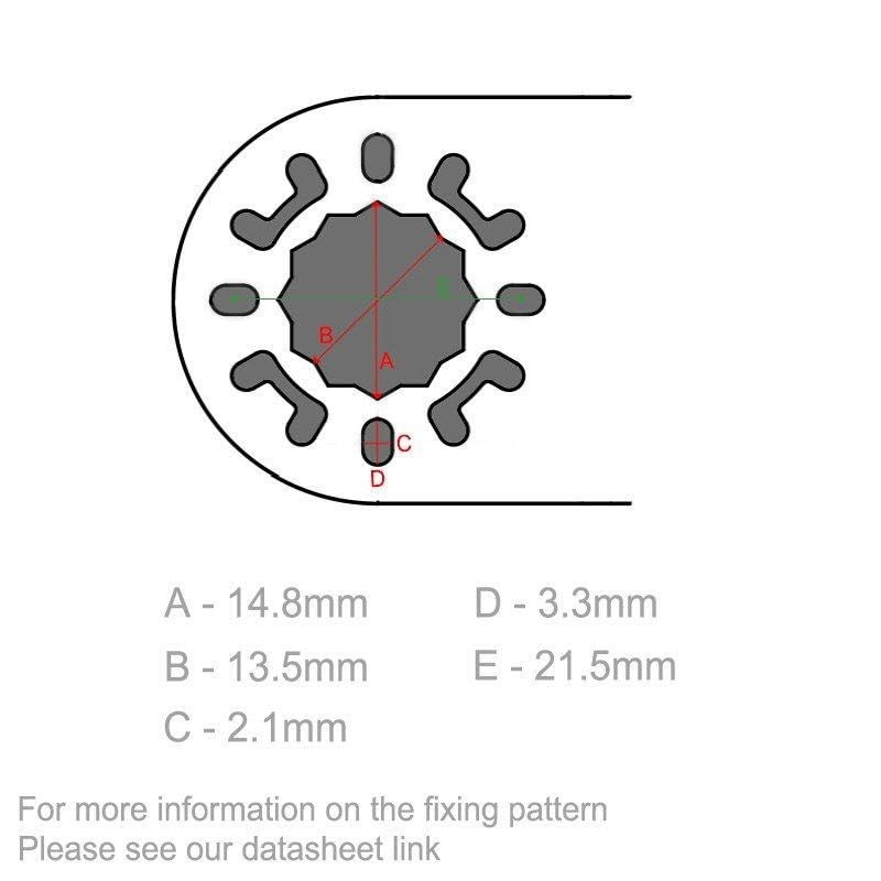 Longbow 6 Pack of 10mm Multi Tool Saw Blades Made