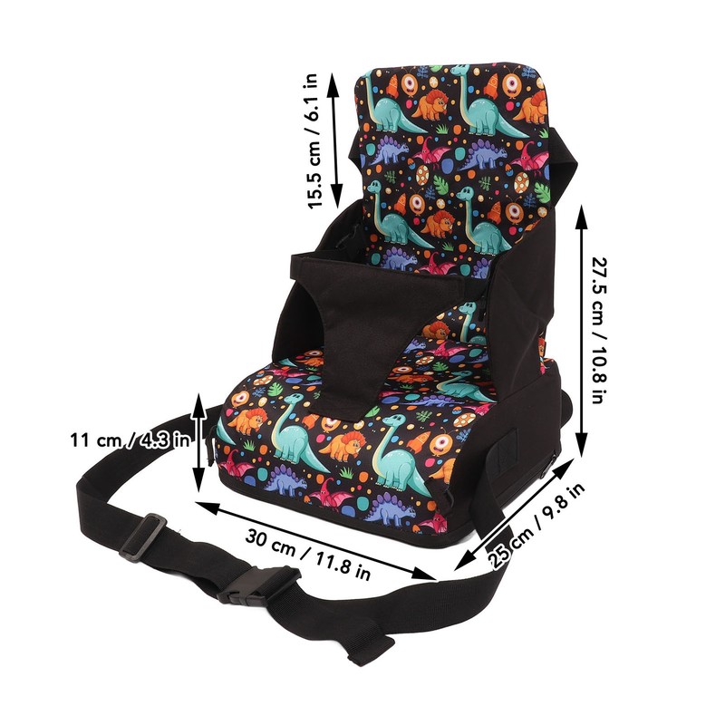 Children Chair Booster Chair Cartoon Portable Folding Toddler Booster Chair