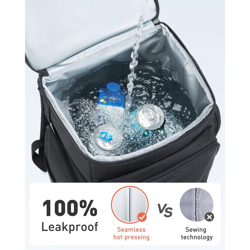 TOURIT Waterproof Cooler Backpack: 30 Cans Insulated Leakproof Portable Cooler