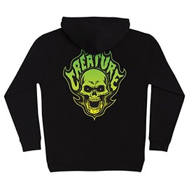 Creature Skateboards Hoody Bonehead Flame Pullover Black Size L