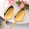 Pack of 12 Dinner Spoons, Buyer Star Gold Stainless Steel