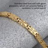 Brazalete de moda para mujer, brazalete de acero inoxidable con