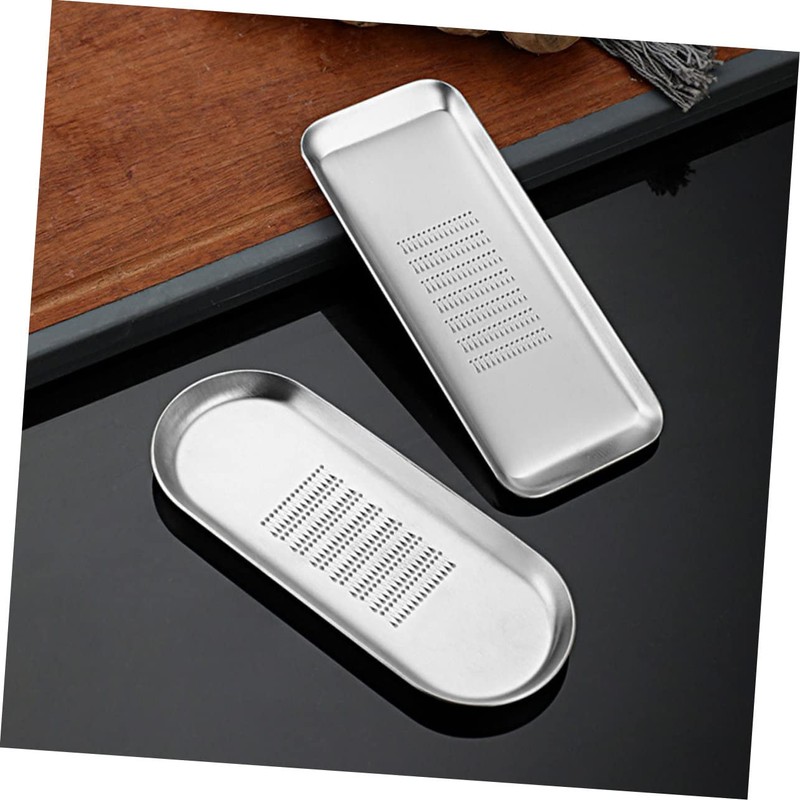 Ciieeo 2pcs Stainless Steel Ginger Grater Premium Kitchen Tool for