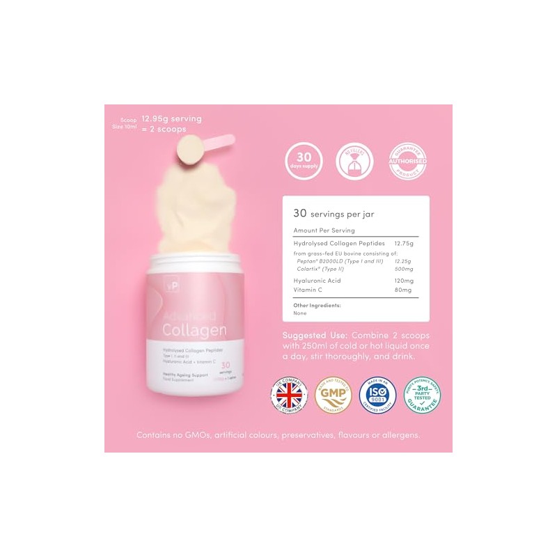 Vitality Pro Advanced Collagen with Hyaluronic Acid & Vitamin C