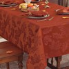 SASTYBALE Fall Tablecloths for Rectangle Tables - 60x84 Inch Rust