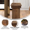 Flash Furniture Hercules Series 40" x 12" Commercial Grade Rustic
