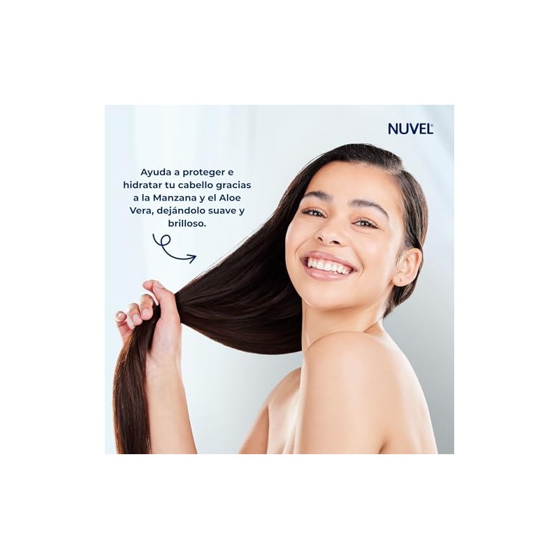 Nuvel Shampoo Limpieza Profunda y Reparación con Extractos Naturales Manzana