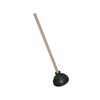 Thunder Group RYTP351A Toilet Plunger, 21" Long, Wood Handle, Rubber,