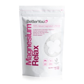 BetterYou Magnesium Relax Bath Flakes - Body Recovery Bath Salts with Magnesium - for Skin Health & Sore Muscle Relief - with Essential Oils - 1.6 lb