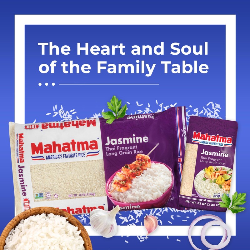 Mahatma Jasmine, 10lb Bag of Rice, Thai, Indian, or Cambodian