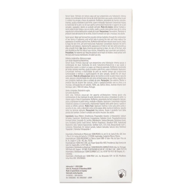 Serum Isdinceutics Hyaluronic Concentrate De 30ml/30g