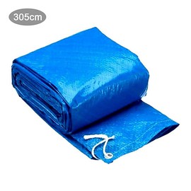 Above Ground Swimming Pool Cover for Winter Round Safety PE Blue 10 Ft (1 Pack), Courtesy of LITYPEND.