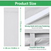 YedZen Blackout French Door Blinds, 86x173cm No Drilling＆Stick ON