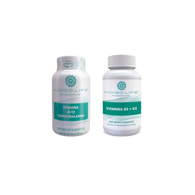 INDIGO LIFE NUTRACEUTICOS – Pack Vitamina B12 30 Caps +