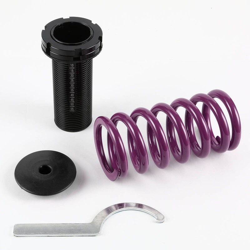 Auto Dynasty Compatible with Civic/CRX/Del Sol/Integra Aluminum Scaled Coilover Kit