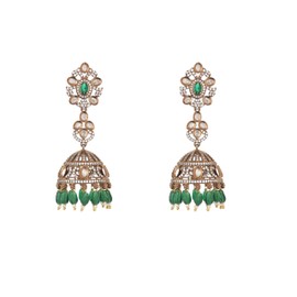 Tarinika Brass Esther Nakshatra Dangle Earring with Classic Design - Indian Earrings for Women | Perfect for Ethnic Occasions | Traditional South Indian Jewelry | 1 Year Warranty*