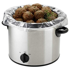 20 Pack Slow Cooker Liners Cooking Bags For Round & Oval Cookers