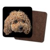 Fractal Artworks Poochon Coaster with Fractal Art Design #1-2