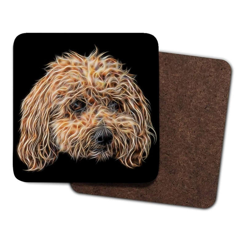 Fractal Artworks Poochon Coaster with Fractal Art Design #1-2