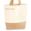 Jack Russell Jute Jute Shopper Shopping Bag Dog Motif Embroidery,