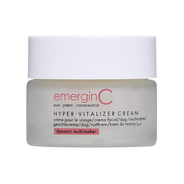 emerginC Hyper-Vitalizer Cream - Antioxidant Facial Moisturizer - Alpha-Lipoic Acid, Hyaluronic Acid + Rose Extract for Glowing Skin + Reducing Look of Fine Lines + Wrinkles - Face Care Cream (1.7 oz)