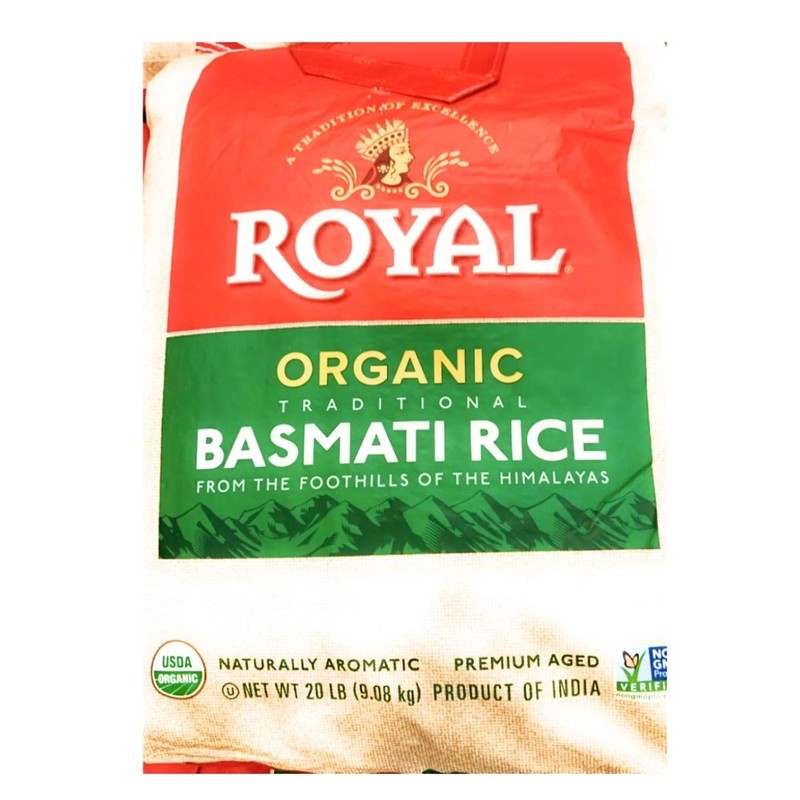 Organic Royal Organic Royal Traditional Basmati Rice (Net Wt 20