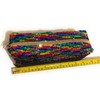 Large Colourful Rainbow Silver Reversible Sequin Pencil Case School College