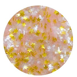 Snowy White and Gold Metallic Edible Shimmer Sparkle Glitter for Cakes and Cupcakes .15 oz Jar