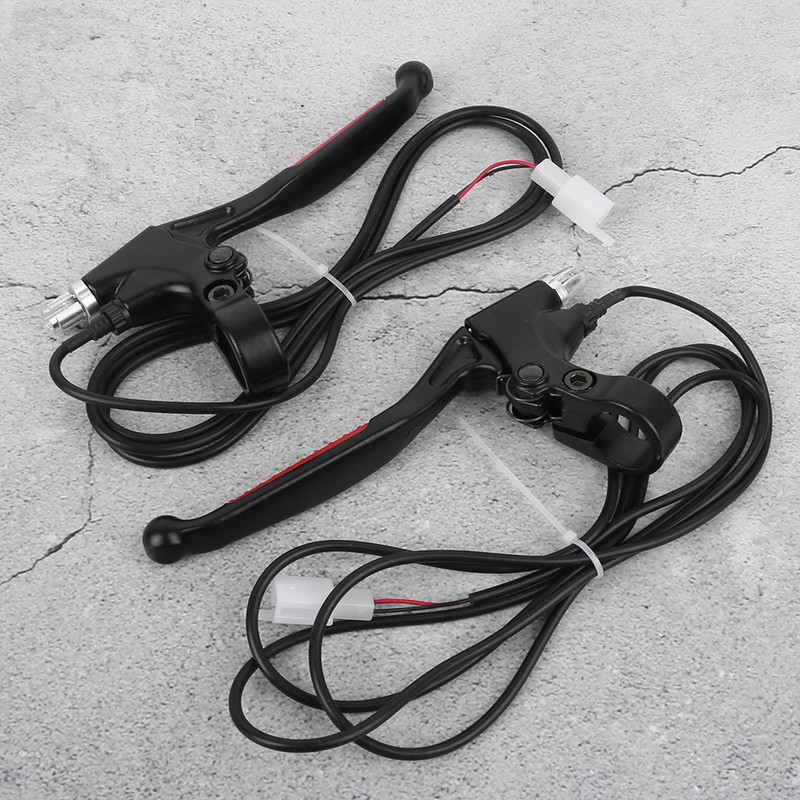 1Pair Electric Bicycle Ebike Metal Handle Brake Lever Replacement Accessory