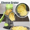 KEOUKE Rotary Cheese Grater Hand Crank Transparent - Shredder Slicer