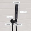 G-Promise All Metal Handheld Shower Set with 3-Function Shower Wand,