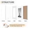 upsimples A5 Picture Frame, 3 Pack A5 Black Photo Frame,