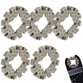 Pack of 5 Adapters for Oscillating Saw Blades, Circular Saw Blades Star-Lock Adapter Mix Multitool Saw Blades for Oscillating Tools