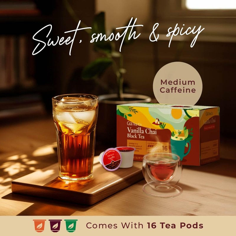 Gya Tea Co Vanilla Chai Black Tea Pod (16 ct)
