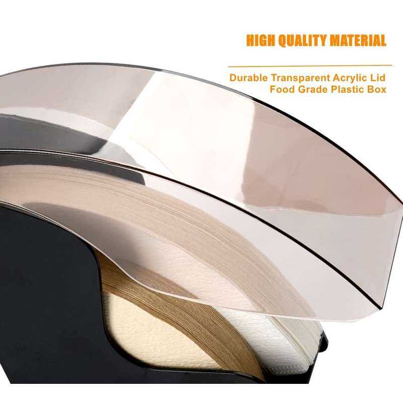 MIDOGAT Coffee Filter Holder, Dustproof Coffee Filter Box, Acrylic Coffee